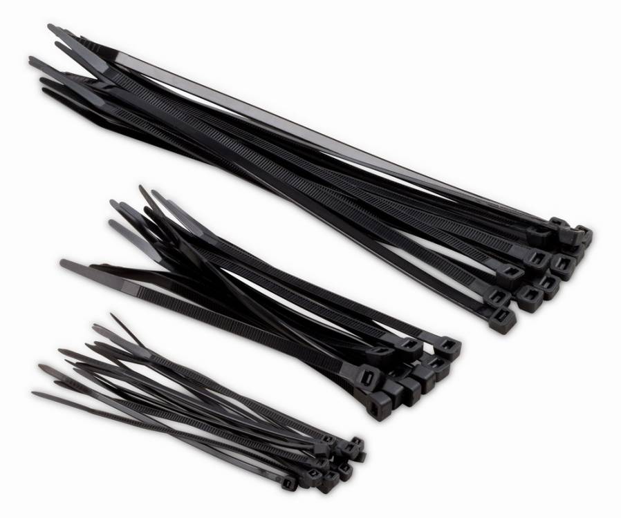 Obrázek k výrobku 15657 - Stahovací pásky černé 8,0x300mm, 25ks