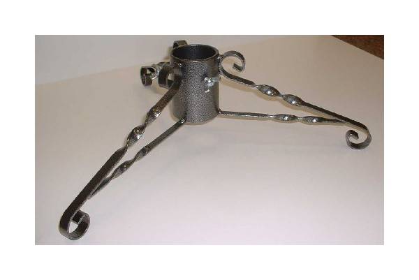 Stojánek na vánoční stromek 95 mm stříbrný