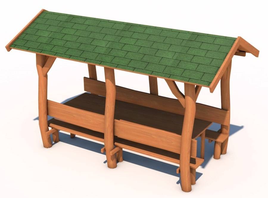 Obrázek k výrobku 34781 - Střední altán z akátu .