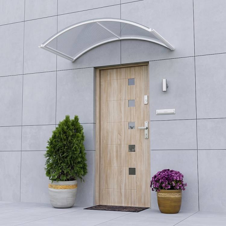 Obrázek k výrobku 41876 - stříška nad dveře LANITPLAST ARCUS 160/70 bílá