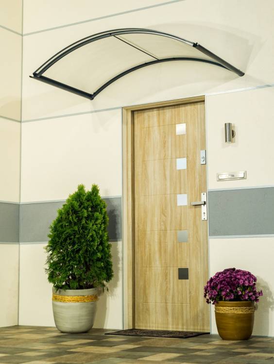 Obrázek k výrobku 62913 - stříška nad dveře LANITPLAST ARCUS 160/90 antracit