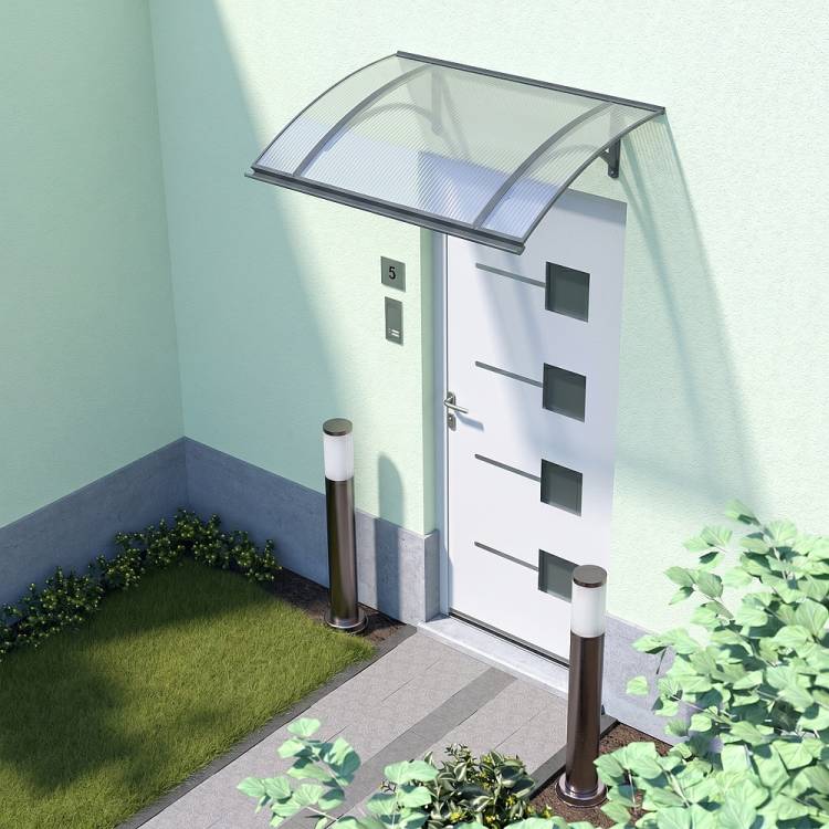 Obrázek k výrobku 73309 - stříška nad dveře LANITPLAST LARUS 120/85 antracit LG2609