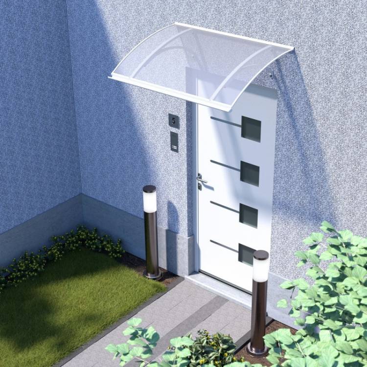 Obrázek k výrobku 41718 - stříška nad dveře LANITPLAST LARUS 120/87 bílá