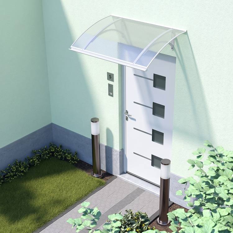 Obrázek k výrobku 41718 - stříška nad dveře LANITPLAST LARUS 120/87 bílá
