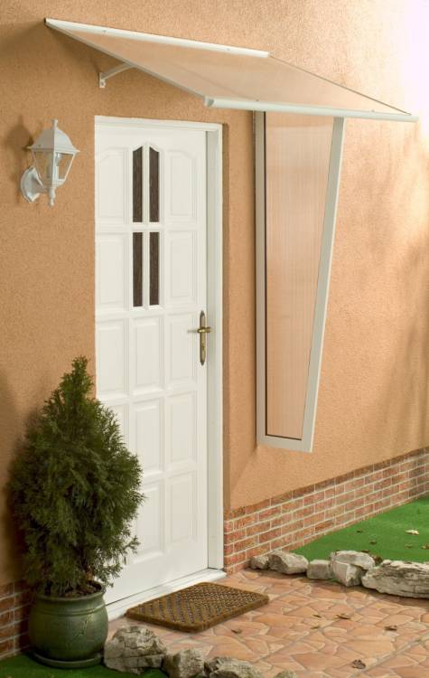 Obrázek k výrobku 41716 - stříška nad dveře LANITPLAST MELES 120/85 bílá