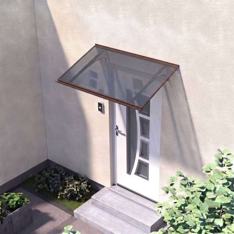 Obrázek k výrobku 41715 - stříška nad dveře LANITPLAST MELES 160/85 hnědá