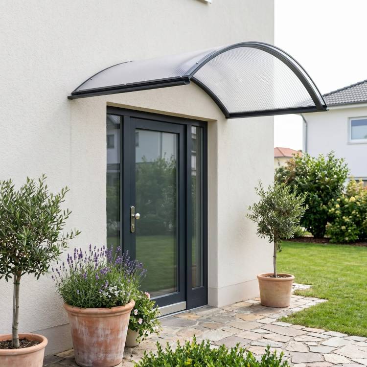 Obrázek k výrobku 62883 - stříška nad dveře LANITPLAST TOPAZ 130/70 antracit LG2176