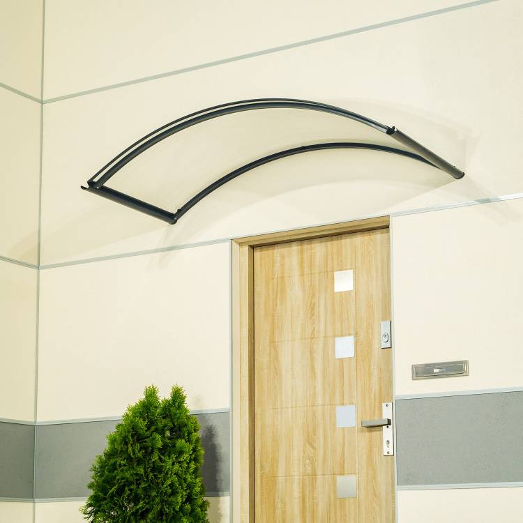 Obrázek k výrobku 62883 - stříška nad dveře LANITPLAST TOPAZ 130/70 antracit