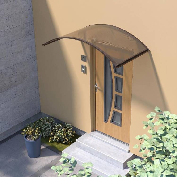 Obrázek k výrobku 41761 - stříška nad dveře LANITPLAST TOPAZ 130/70 hnědá