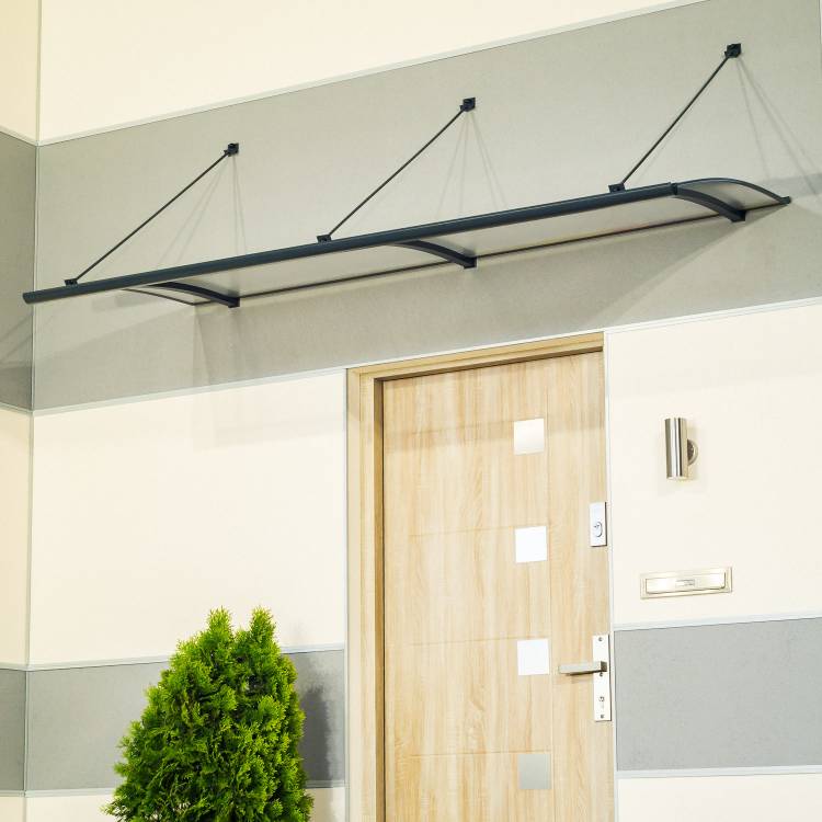 Obrázek k výrobku 73222 - stříška nad dveře LANITPLAST TURKUS XL 197/82 antracit