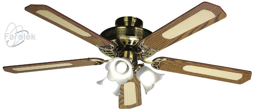 Obrázek k výrobku 34585 - Stropní ventilátor BALEARES hnědý