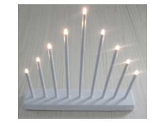 Obrázek k výrobku 72767 - Svícen vánoční 9 svíček LED,TEPLÁ BÍ,KOV.,