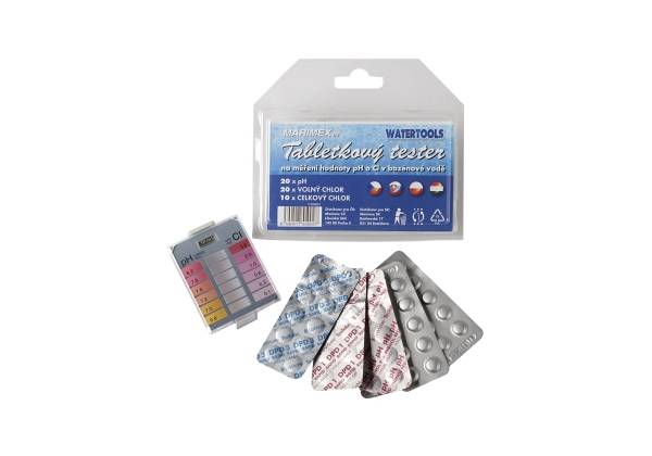 Tabletový tester na pH a chlor
