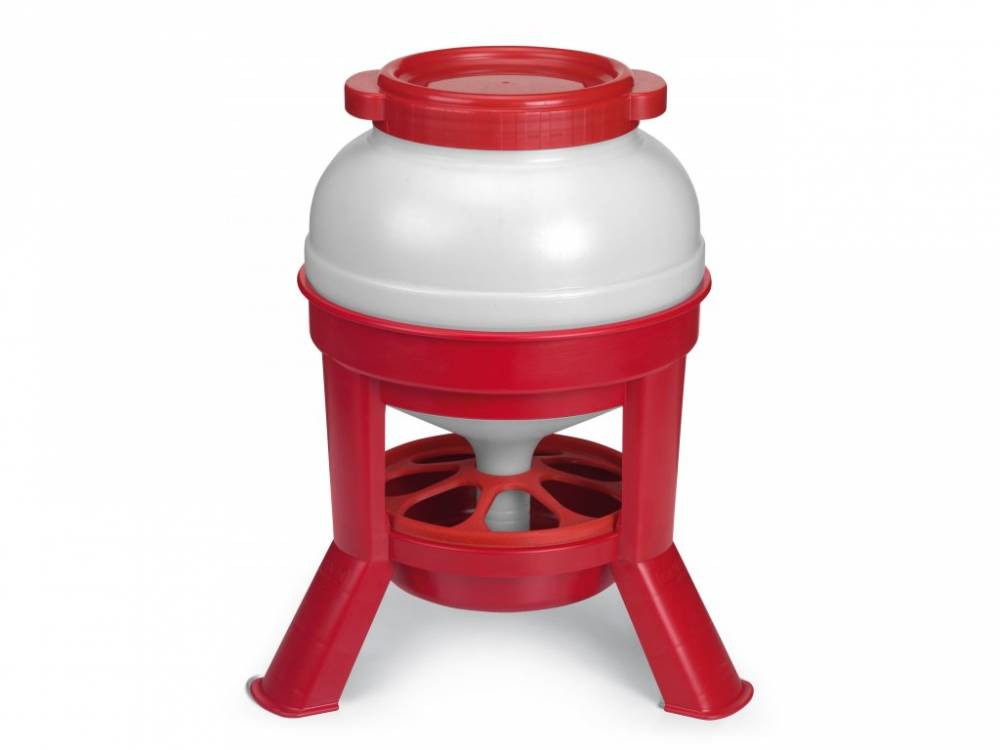 Obrázek k výrobku 81302 - Tubusové krmítko pro slepice, drůbež plastové GAUN 11260-20 l