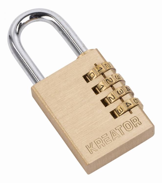 Obrázek k výrobku 15670 - Visací zámek kombinační 60mm čtyřmístný kód