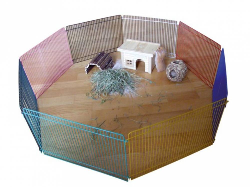 Obrázek k výrobku 81377 - Výběh pro křečky a malé hlodavce KERBL, osmistěnný 34x23 cm