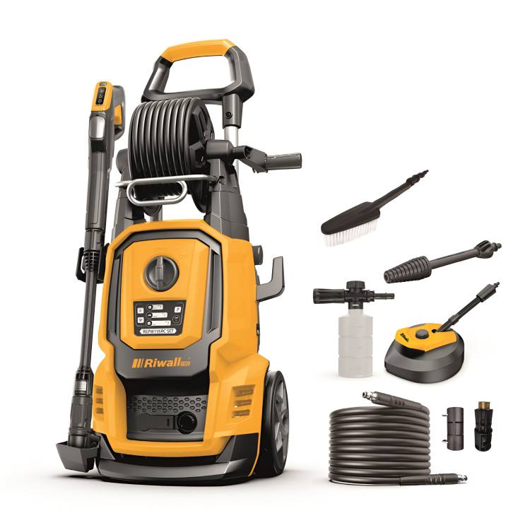 Obrázek k výrobku 82458 - Vysokotlaková myčka s dálkovým ovládáním Riwall PRO REPW 180 RC SET
