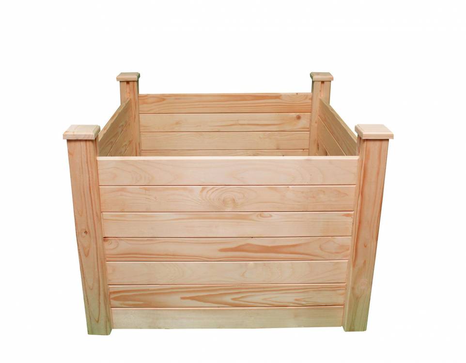 Obrázek k výrobku 69067 - vyvýšený záhon LANITPLAST HOLZKISTE4 natur