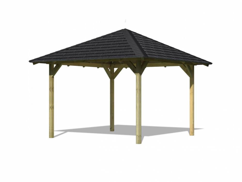 Obrázek k výrobku 22106 - zahradní altán KARIBU CORDOBA 68820 vč. černého střešního šindele