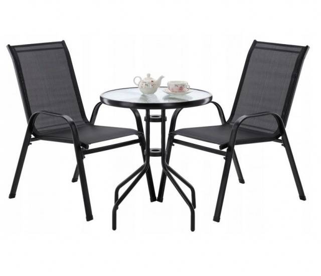 Obrázek k výrobku 90359 - Zahradní balkónový set STELA černý