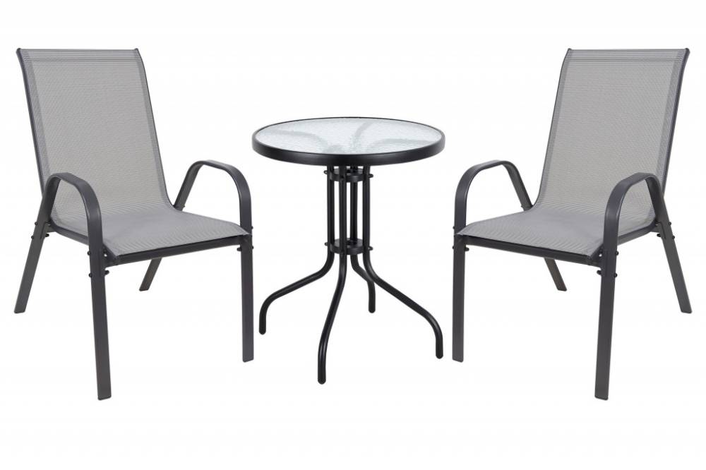 Obrázek k výrobku 90358 - Zahradní balkónový set STELA šedý