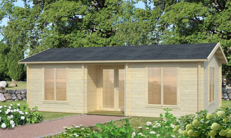 Obrázek k výrobku 34205 - ZAHRADNÍ DOMEK Anna 26,8 + 1,9 m2 770x400 cm