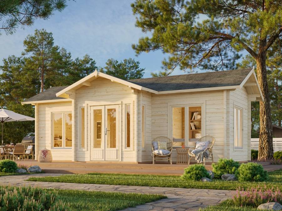 Obrázek k výrobku 21060 - ZAHRADNÍ DOMEK Anna 26,8 m2  (820x520cm) tl. 70mm