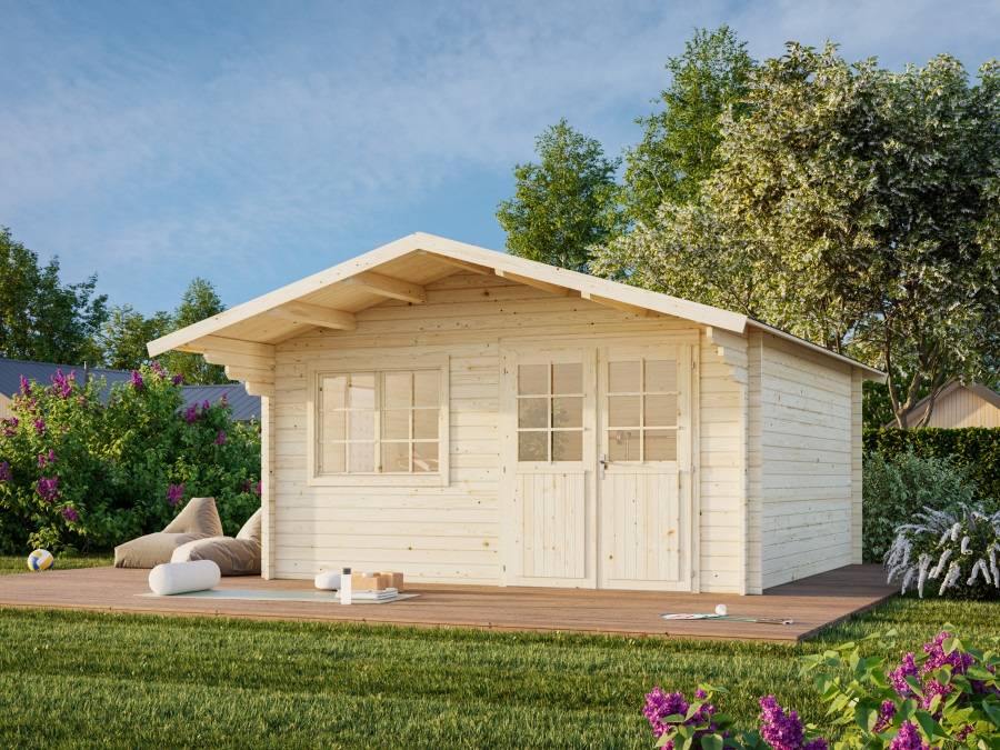 Obrázek k výrobku 39176 - ZAHRADNÍ DOMEK Britta 17,5 m2 446 x 446 cm tl.:40 mm
