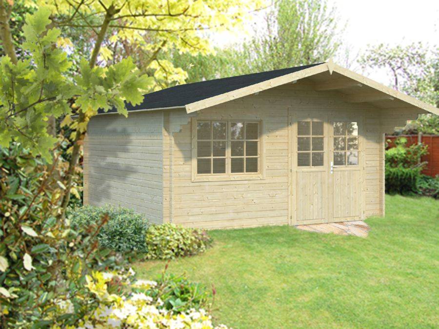 Obrázek k výrobku 39176 - ZAHRADNÍ DOMEK Britta 17,5 m2 446 x 446 cm tl.:40 mm