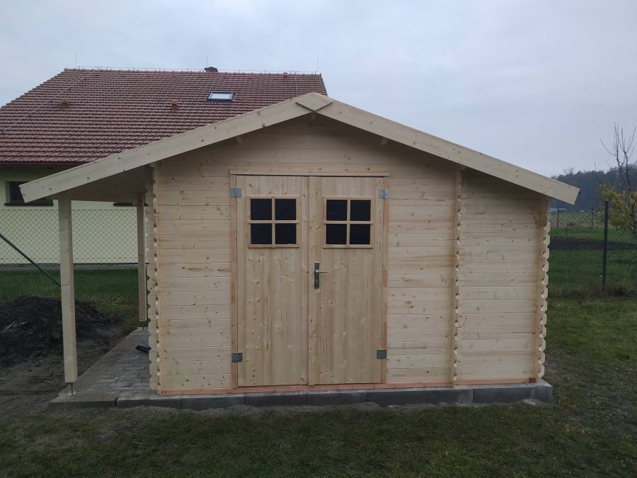 Obrázek k výrobku 34629 - Zahradní domek EKO-LINE Meribel 5,1 + 1,5 m2 404 x 230 cm tl. 19 mm