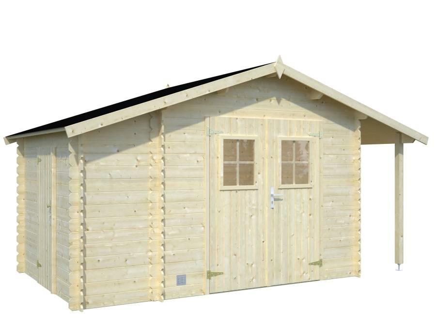 Obrázek k výrobku 34629 - Zahradní domek EKO-LINE Meribel 5,1 + 1,5 m2 404 x 230 cm tl. 19 mm