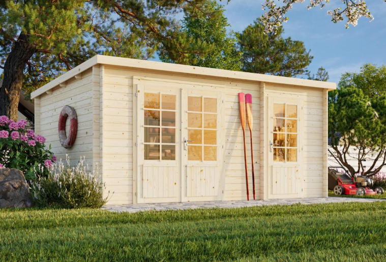 Obrázek k výrobku 52744 - ZAHRADNI DOMEK Ella 13,1 m2 470 x 320 cm tl.: 28 mm
