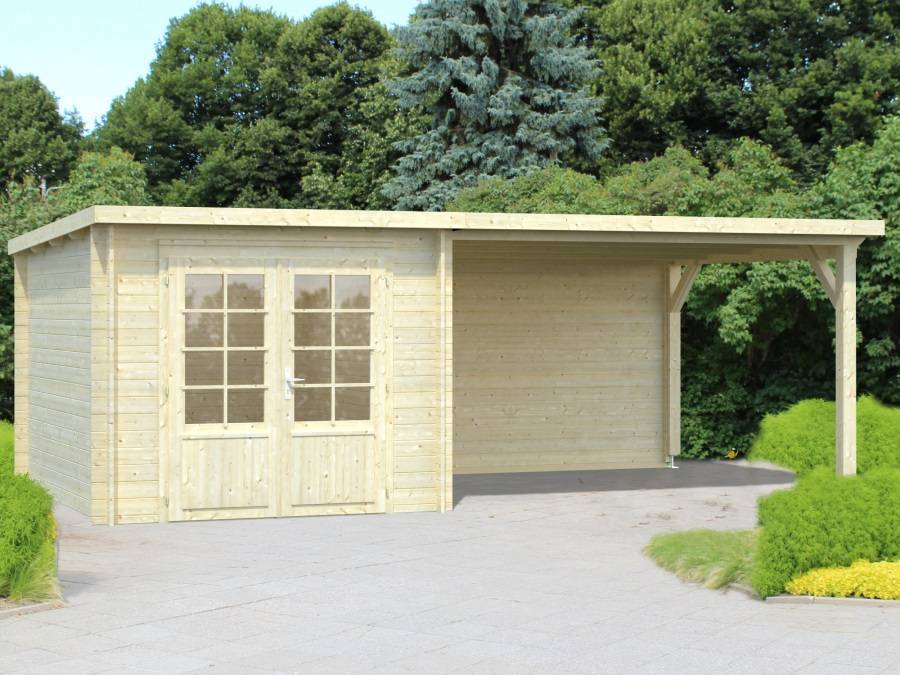 Obrázek k výrobku 34903 - ZAHRADNI DOMEK Ella 6,9 + 10,0 m2 610 x 320 cm tl.: 28 mm