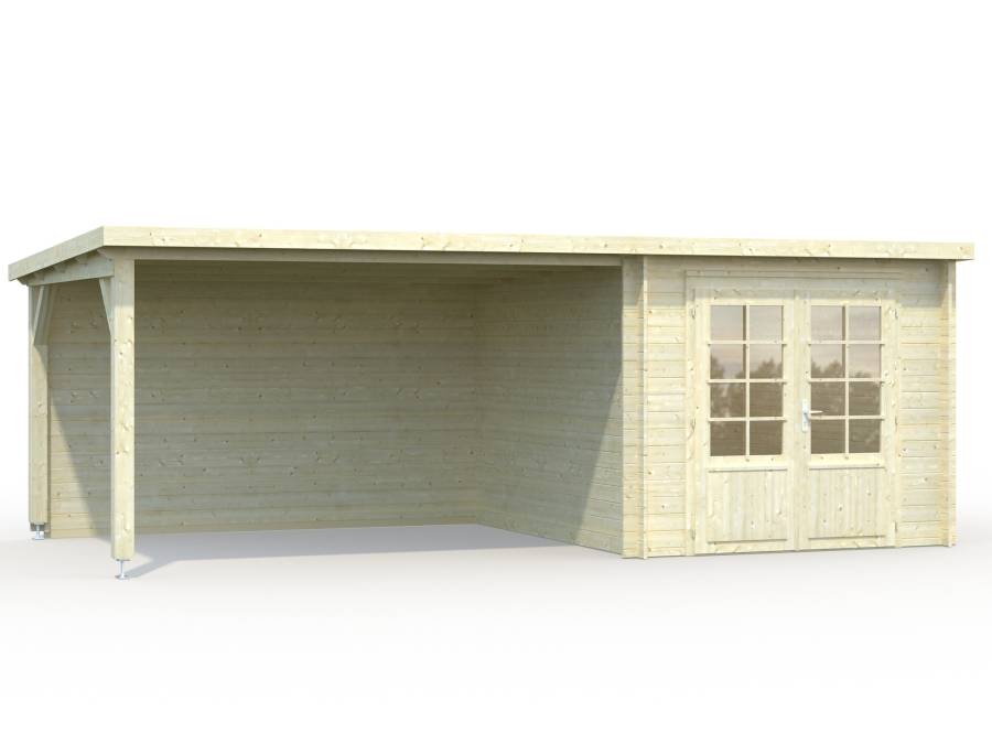 Obrázek k výrobku 34903 - ZAHRADNI DOMEK Ella 6,9 + 10,0 m2 610 x 320 cm tl.: 28 mm