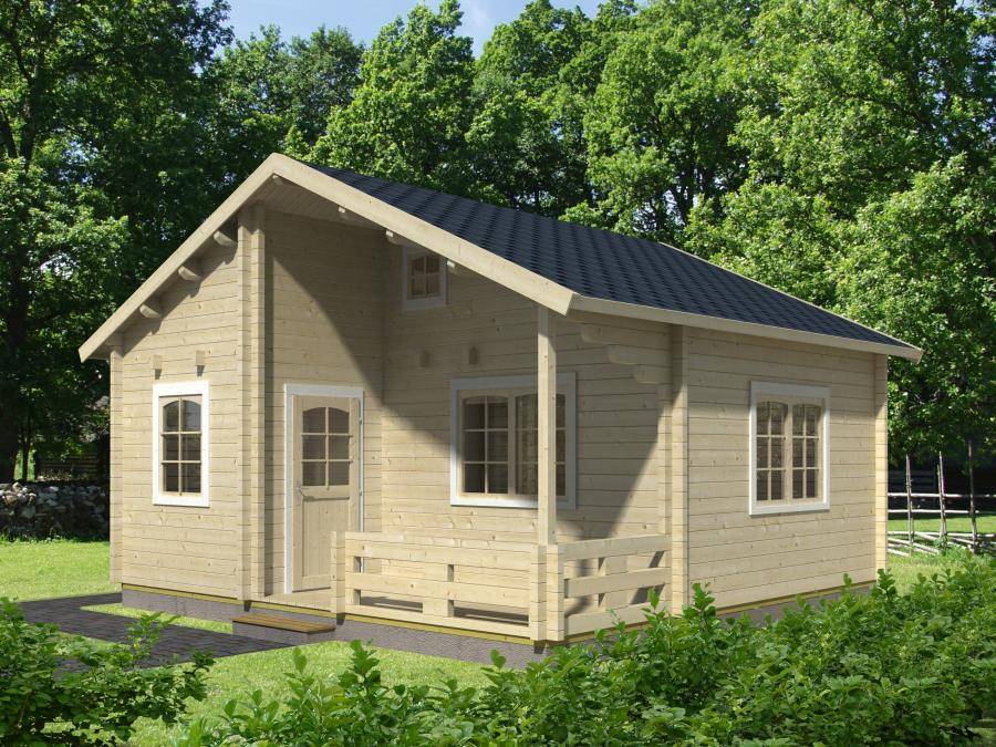 Obrázek k výrobku 21063 - ZAHRADNÍ DOMEK Emily 40,1 + 5,2 m2 (590x570cm) tl. 70mm