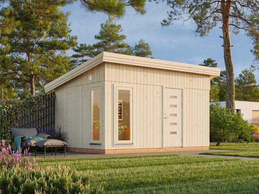 Obrázek k výrobku 21055 - ZAHRADNÍ DOMEK Etta 13,6 m2 (453x330cm) tl. 18+70mm