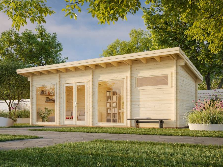Obrázek k výrobku 31768 - ZAHRADNÍ DOMEK Heidi 22,8 m2  840x320 mm / 22,8m2