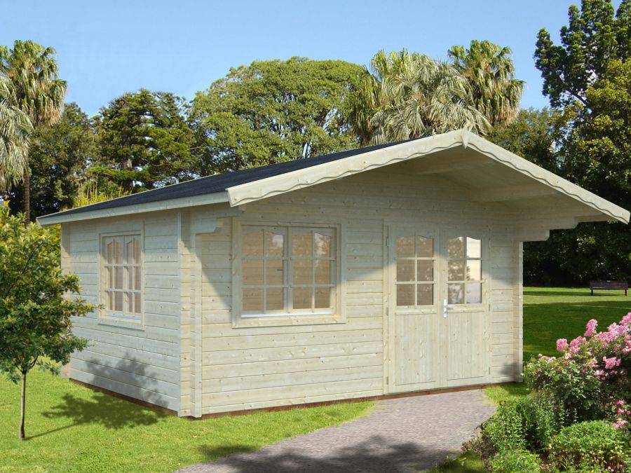 Obrázek k výrobku 21041 - ZAHRADNÍ DOMEK Helena 15,1 m2  (470x380cm) tl. 70mm