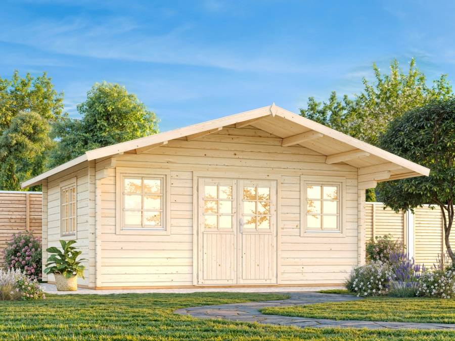 Obrázek k výrobku 21043 - ZAHRADNÍ DOMEK Helena 24,6 m2 (530x530cm) tl. 70mm