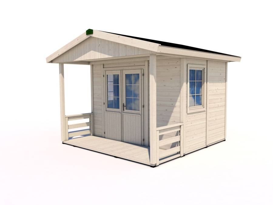 Obrázek k výrobku 79209 - Zahradní domek HEROLD A3322 Premium s terasou (6,3 + 3,5 m2) Zahradní domek HEROLD A3322 Premium s terasou (6,3 + 3,5 m2)