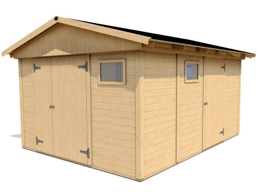 Obrázek k výrobku 61061 - Zahradní domek HEROLD A3344 12,9 m2 327x433 cm tl. 19 mm