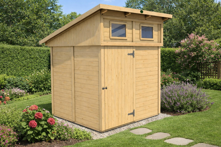 Obrázek k výrobku 61321 - Zahradní domek HEROLD P2222 4,2 m2 221x221 cm tl. 19 mm