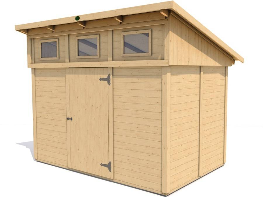 Obrázek k výrobku 61320 - Zahradní domek HEROLD P3322 6,3 m2 327x221 cm tl. 19 mm