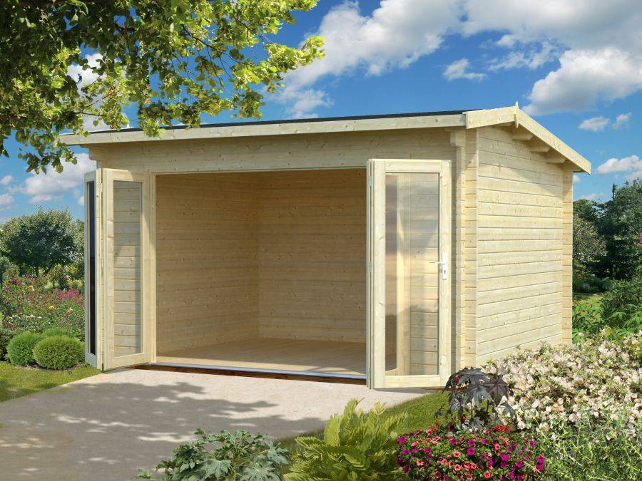 Obrázek k výrobku 39275 - Zahradní domek INES 11,1 m2 410 x 320 cm tl 44 mm.