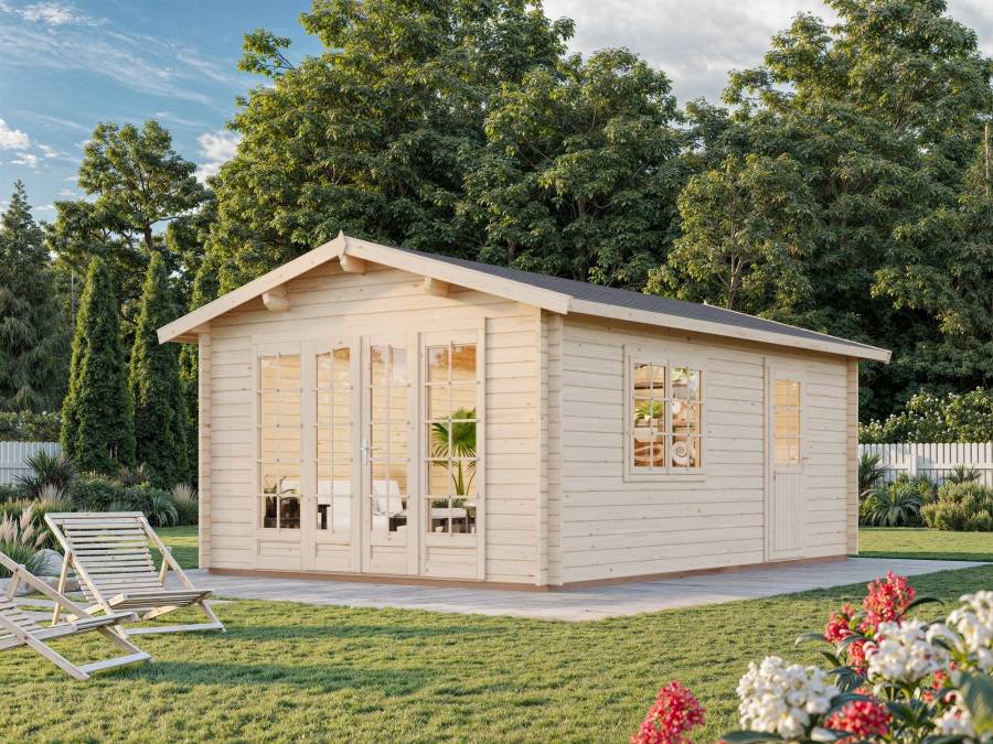 Obrázek k výrobku 20541 - ZAHRADNÍ DOMEK Irene  19 m2 (380cm x 570cm) tl. 44mm