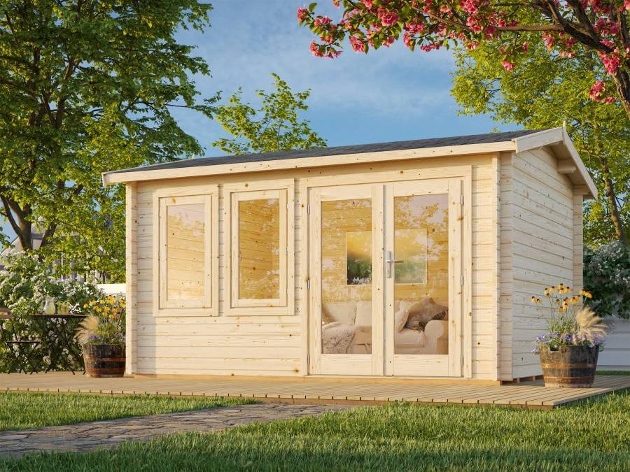 Obrázek k výrobku 28285 - ZAHRADNÍ DOMEK Iris 11,1 m2 410 x 320 cm tl.:44 mm