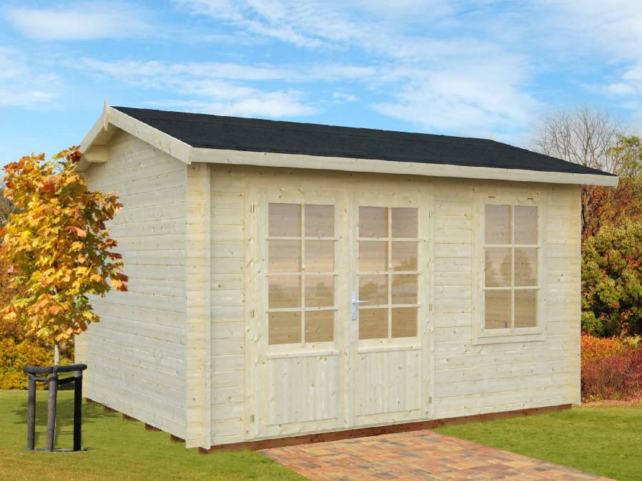 Obrázek k výrobku 20515 - ZAHRADNÍ DOMEK Iris 9,6 m2  (380cm x 296cm) tl. 28mm