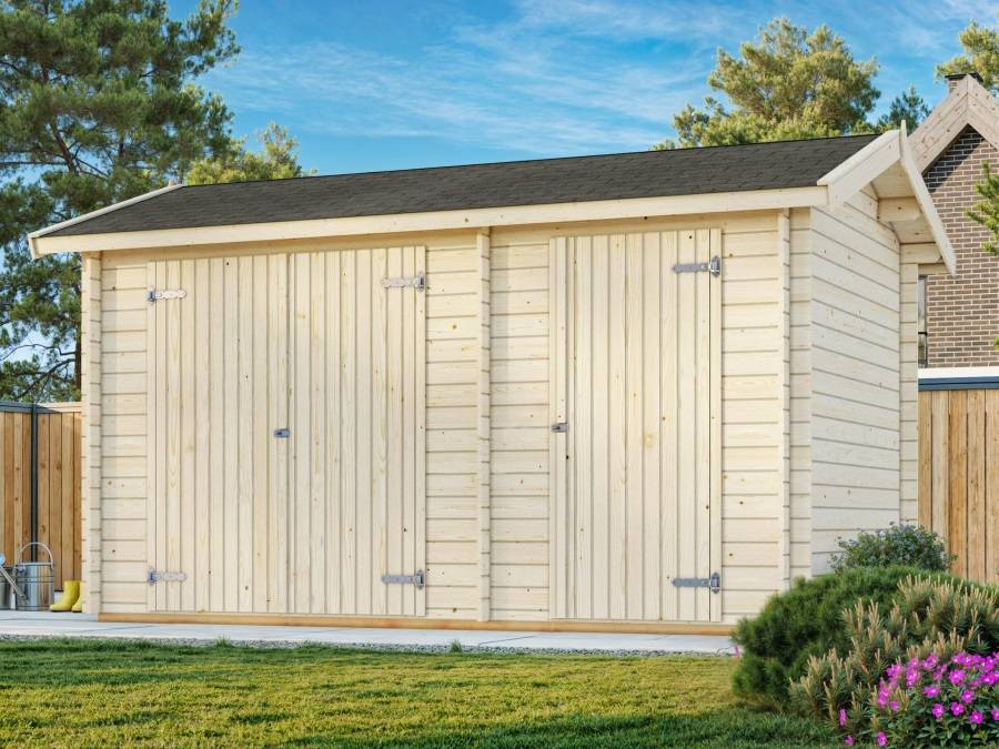 Obrázek k výrobku 35218 - ZAHRADNÍ DOMEK Jari 8,9 m2 410 x 260 cm tl.: 28 mm