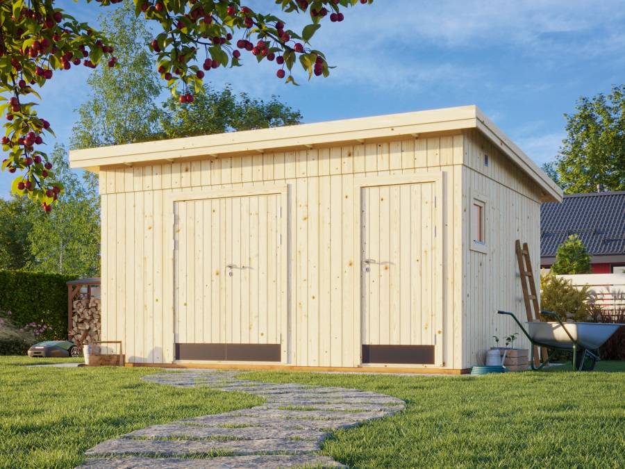 Obrázek k výrobku 35080 - ZAHRADNÍ DOMEK Kalle 13,7 m2 456 x 332 cm tl.:18+70 mm