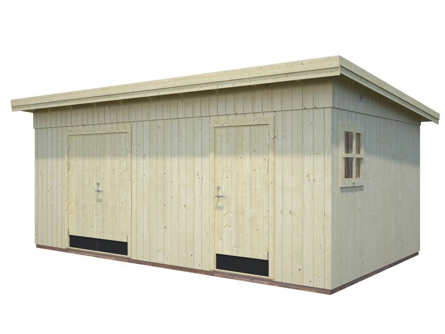 Obrázek k výrobku 48928 - ZAHRADNÍ DOMEK Kalle 16,9 m2 561x330 CM tl.: 18+70 mm
